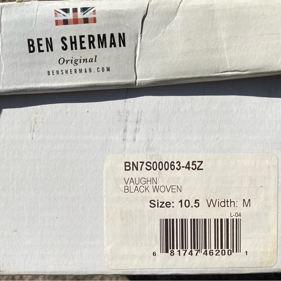 Ben Sherman Black HiTop Woven Lace up. EUC. US Size 10.5. UK size 9.5 - Picture 2 of 14